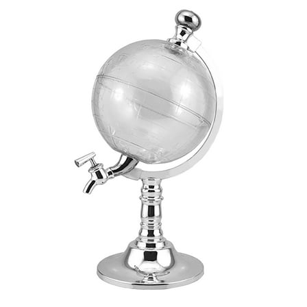 Yucurem 3.5L Alcohol Drink Dispenser Club Party Accessory Globe Shape Dispenser for Home Kitchen Supplies (A)