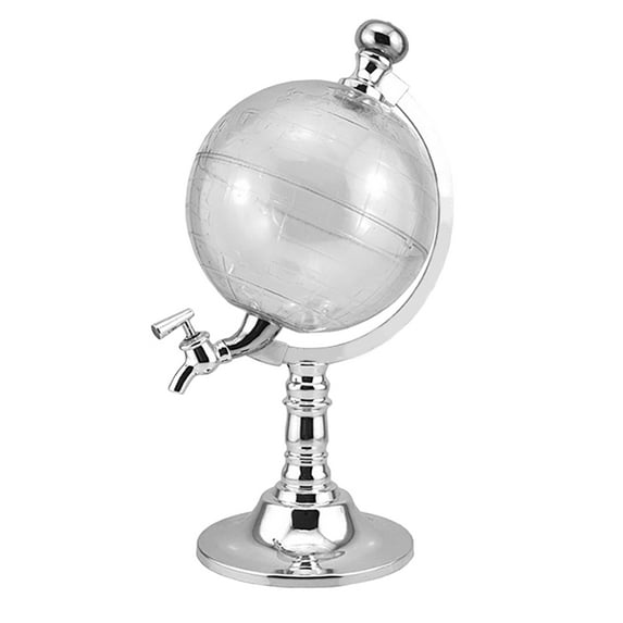 Yucurem 3.5L Alcohol Drink Dispenser Club Party Accessory Globe Shape Dispenser for Home Kitchen Supplies (A)