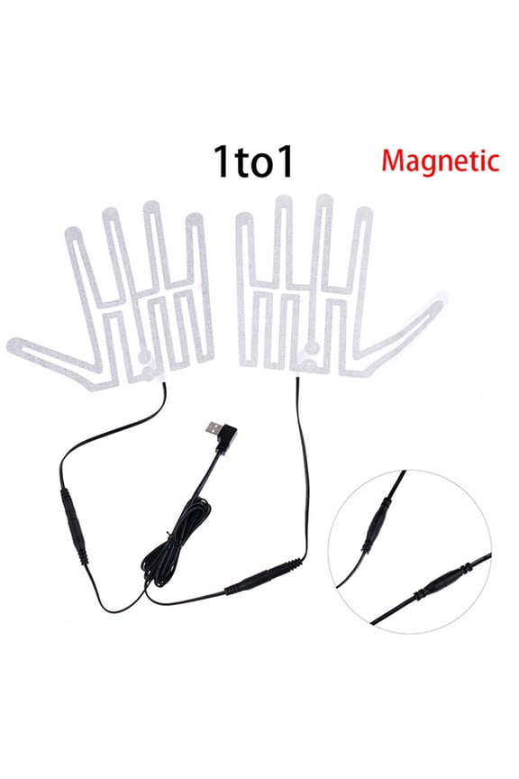 3 Pairs 5V Thermal Hand Warmer Heater for Shoes Gloves Pads (DC 1 to 2 Wire)