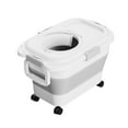 thumbnail image 1 of Yucurem 33 Lbs Collapsible Pet Food Storage Containers with Airtight Lid, Wheels, Handle and Scoop, Large Capacity Storage Containers for Flour, Sugar, Cereal, Dog's & Cat's Food, 1 of 7