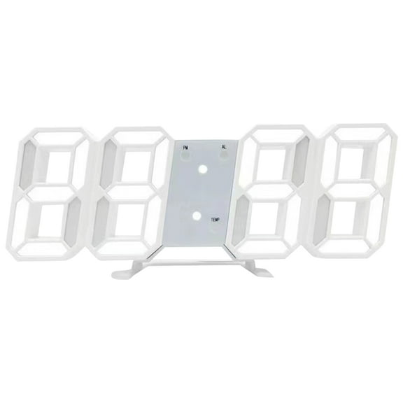 Yucurem 3D Led Digital Wall Clock Auto Adjustable Brightness Usb Powered For Home Office Home Clocks