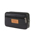 thumbnail image 1 of Yucurem 3pcs Casual PU Sports Men Phone Purse Waist Bag(Horizontal Black), 1 of 10