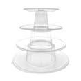 thumbnail image 1 of Yucurem 4/6 Tiers Macaron Display Stand Wedding Party Cake Dessert Tower Rack Kitchen Storage (4 Tiers), 1 of 7