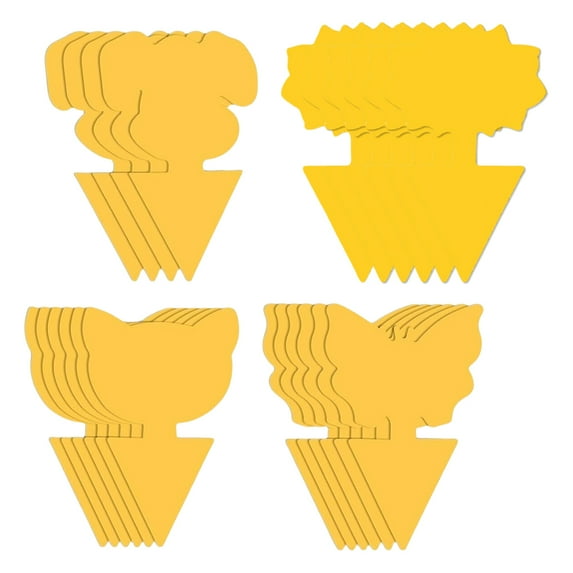 Yucurem 40Pcs Yellow Sticky Bug Traps Protect The Plant Insect Traps Fungus Gnat Killer Garden Protective Gear