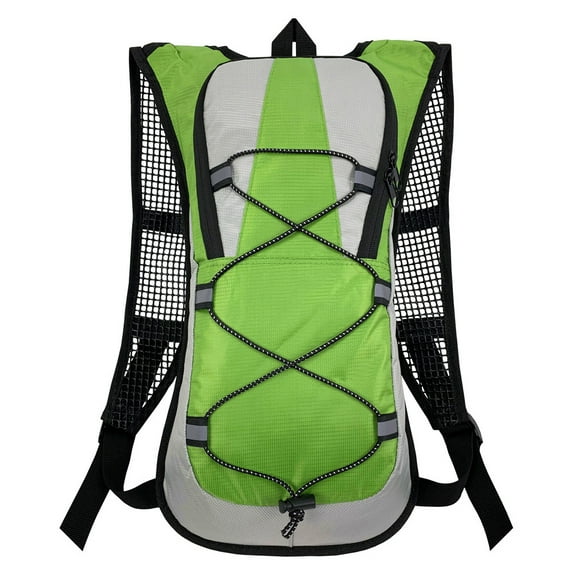 Yucurem 5L Breathable Water Bag Backpack, Reflective Design Bladder Rucksack for Bike Outdoor Sport Cycling (Green)