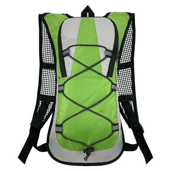 Yucurem 5L Breathable Water Bag Backpack, Reflective Design Bladder Rucksack for Bike Outdoor Sport Cycling (Green)