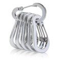 thumbnail image 1 of Yucurem 6Pcs Carabiner Spring Clip D Shape Buckle Hiking Backpacking Tools Mountaineering Essential (B), 1 of 8