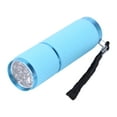 thumbnail image 1 of Yucurem 9LED Mini Flashlight Camping Light Waterproof Aluminum Alloy Torches Portable Lighting Tools (Sky Blue), 1 of 10