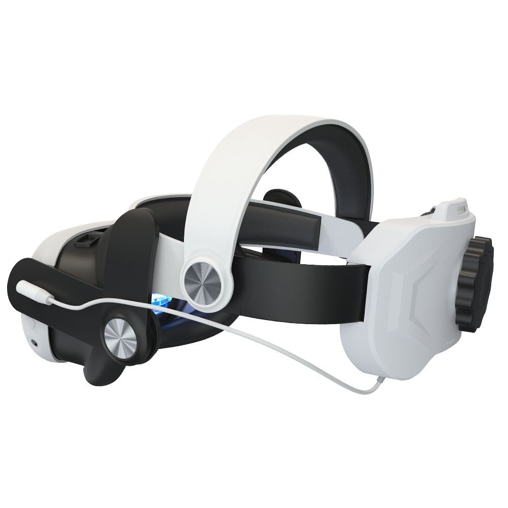Stereo VR Headphones Custom Made for Meta Quest 2/Oculus Quest 2 Elite Head  Strap & Original Head Strap-On Ear Deep Bass 3D 360 Degree Sound (White)