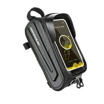 Yucurem Bag Waterproof Touch Screen Cycling Bag Top Front Tube Frame Bike Bag Bicycle Bags (Black)