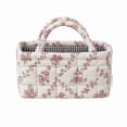 thumbnail image 1 of Yucurem Boho Quilted Fabric Storage Baskets for Organizing, Foldable Floral Laundry Hamper for Toys, Books, Towels, and Clothes, 8.86"x5.12"x4.72", 1 of 8