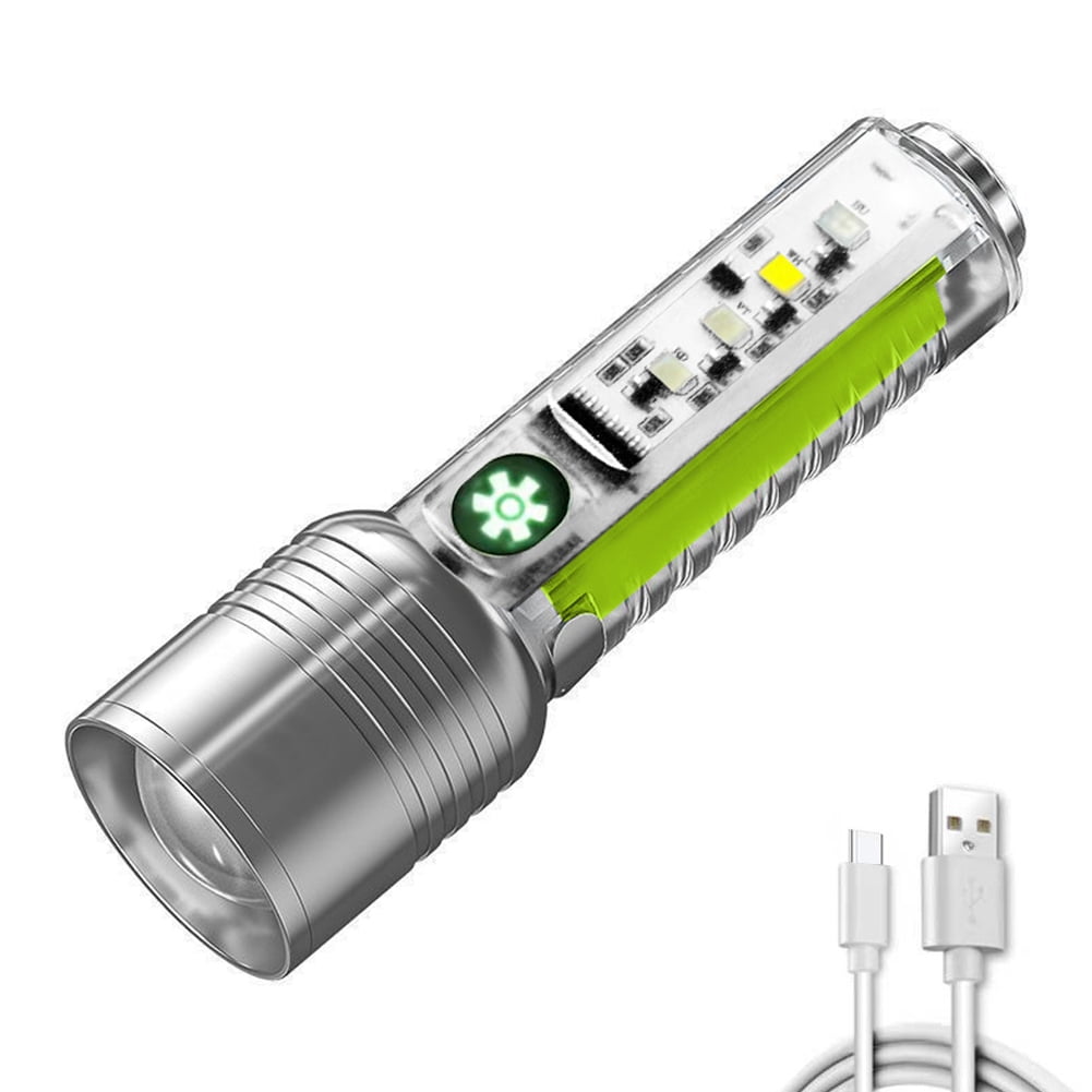 Yucurem Camping Lights Xhp50 Led Flashlight 500mAh 800LM Torch Lamp Type-c Usb Rechargeable Waterproof