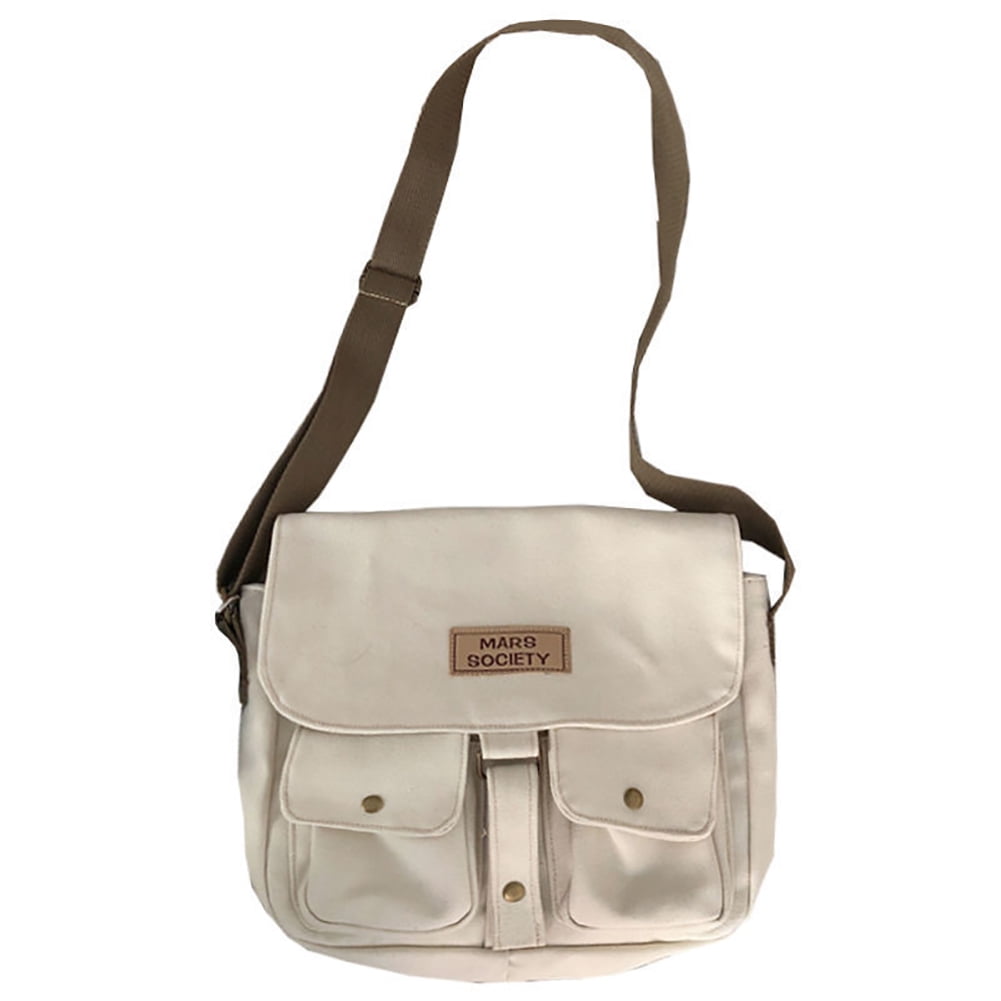 Gootium Canvas Messenger Bag - Small Vintage Shoulder Bag Crossbody Satchel