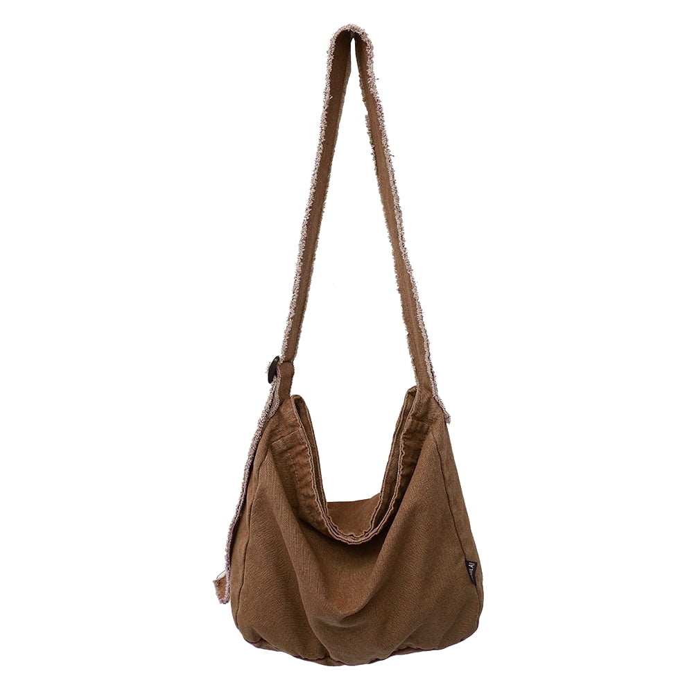 Yucurem Canvas Crossbody Bag, Large Capacity Messenger Bag