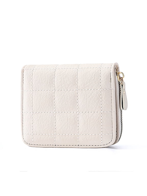 Yucurem Card Holder Female Mini Wallet, White