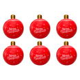 thumbnail image 1 of Yucurem Christmas Inflatable Ball Decor, Christmas Shinny Decoration, 24inch Large Xmas Ball Ornament for Party (6pcs), 1 of 9