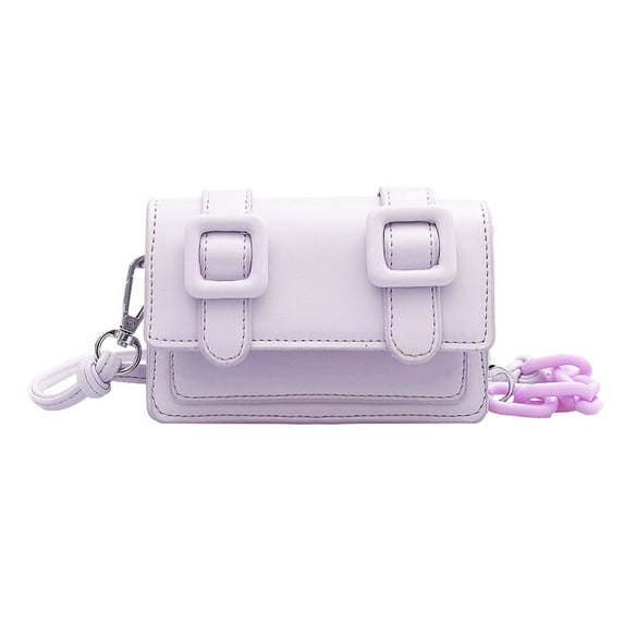 Yucurem Crossbody Purse For Women Satchel Purse Pu Leather Handbag For Work (Purple) PU Leather bag (Purple)