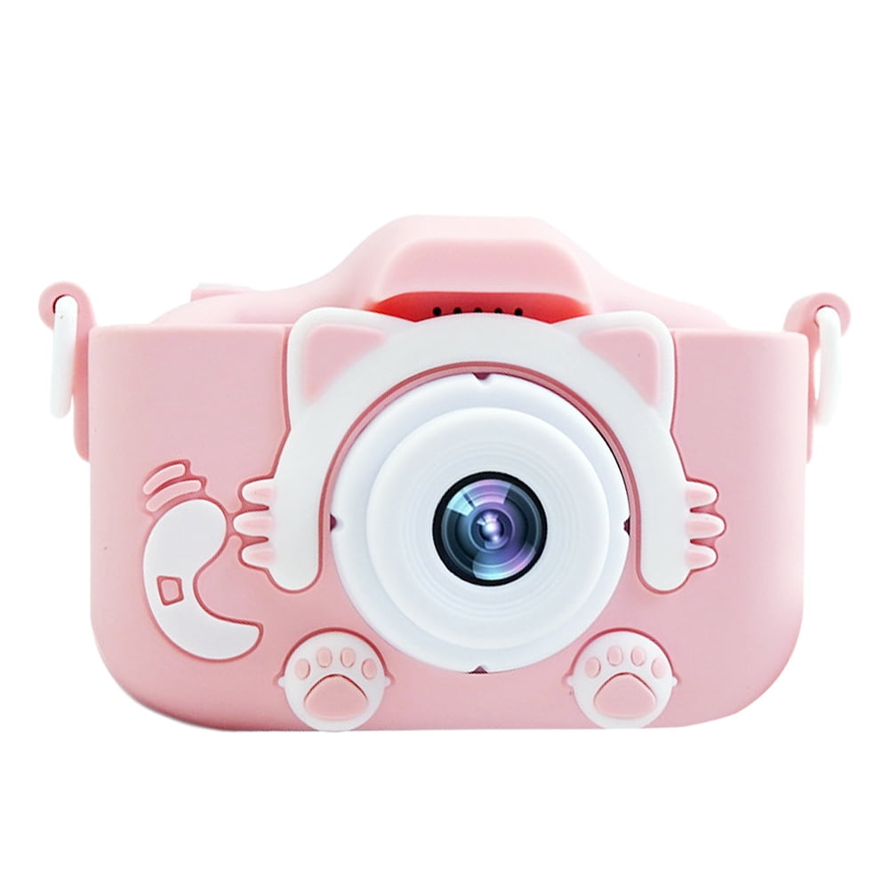 Yucurem Cute Camcorder 1080P Digital Video Camera Portable Gifts for Kids (Pink)