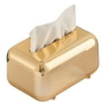 thumbnail image 1 of Yucurem Desktop Tissue Holder Creative Wipe Storage Case For Home Decoration Kitchen Essentials (Gold), 1 of 10
