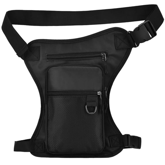 Yucurem Drop Legs Bags Multiple Pockets Fashion Hip Waist Pack for Riding Bicycle Bags (Black)