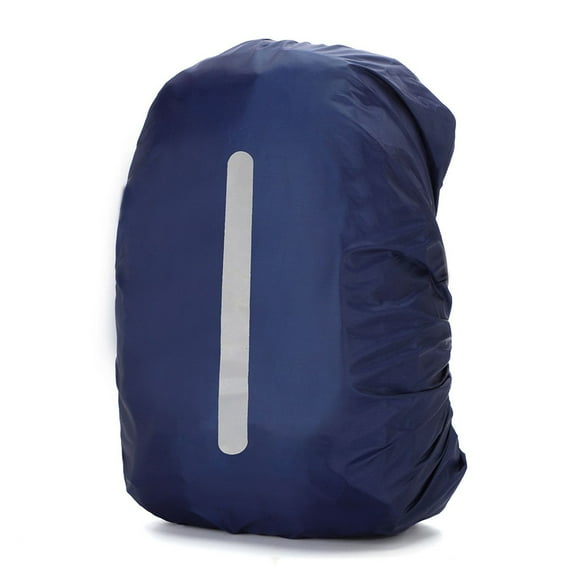 Yucurem Dustproof Backpack Rain Cover, Waterproof Backpack Cover for Camping Hiking, Reflective Rain Cover (Dark Blue 60L)