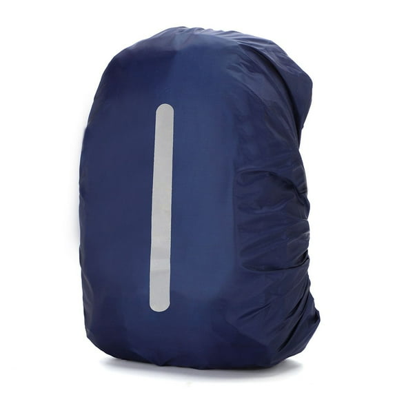 Yucurem Dustproof Backpack Rain Cover, Waterproof Backpack Cover for Camping Hiking, Reflective Rain Cover (Dark Blue 60L)