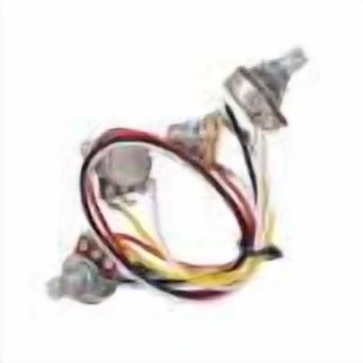 Yucurem Electric Bass Prewired Wiring Harness Wire Cable Circuit Bass Part For Guitar Essential (A)