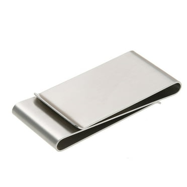 Yucurem Fashion Stainless Steel Cash Clamp Holder Portable Money Clip Wallet (Silver)