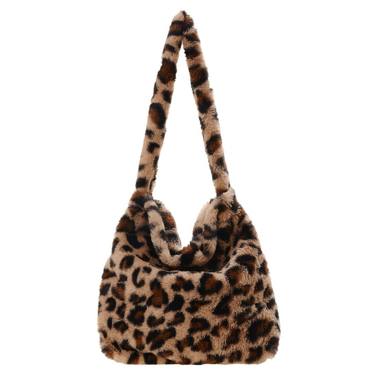 Yucurem Fashion Women Handbag Cute Plush Large Capacity for Autumn