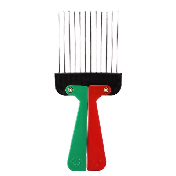 Yucurem Foldable Metal Wide Teeth Salon Comb Afro Detangle Comb Hair Styling Tools