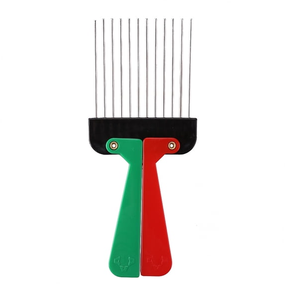 Yucurem Foldable Metal Wide Teeth Salon Comb Afro Detangle Comb Hair Styling Tools