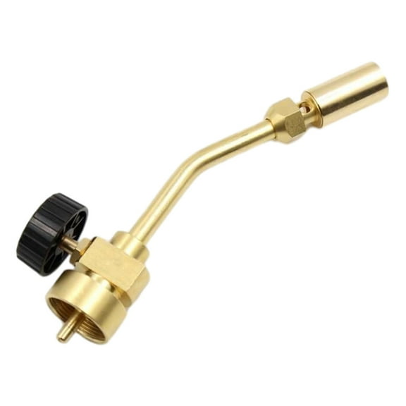 Yucurem Full Copper Propane Torch Head Pencil Flame Mapp Flame Gun for Soldering/brazing BBQ Tools (As Shown)