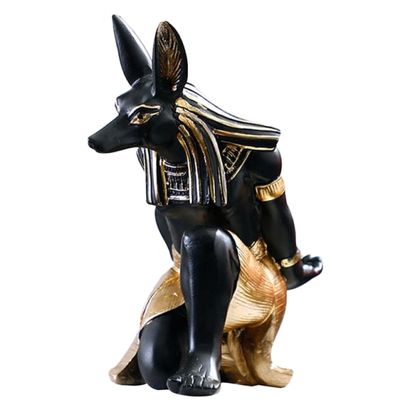 Yucurem Functional Wine Bottle Holder Racks, Modern Resin Holder Sculpture Gifts for Wine Lovers, Novelty Wines Rack for Home Kitchen Dining Room Decor (Anubis)