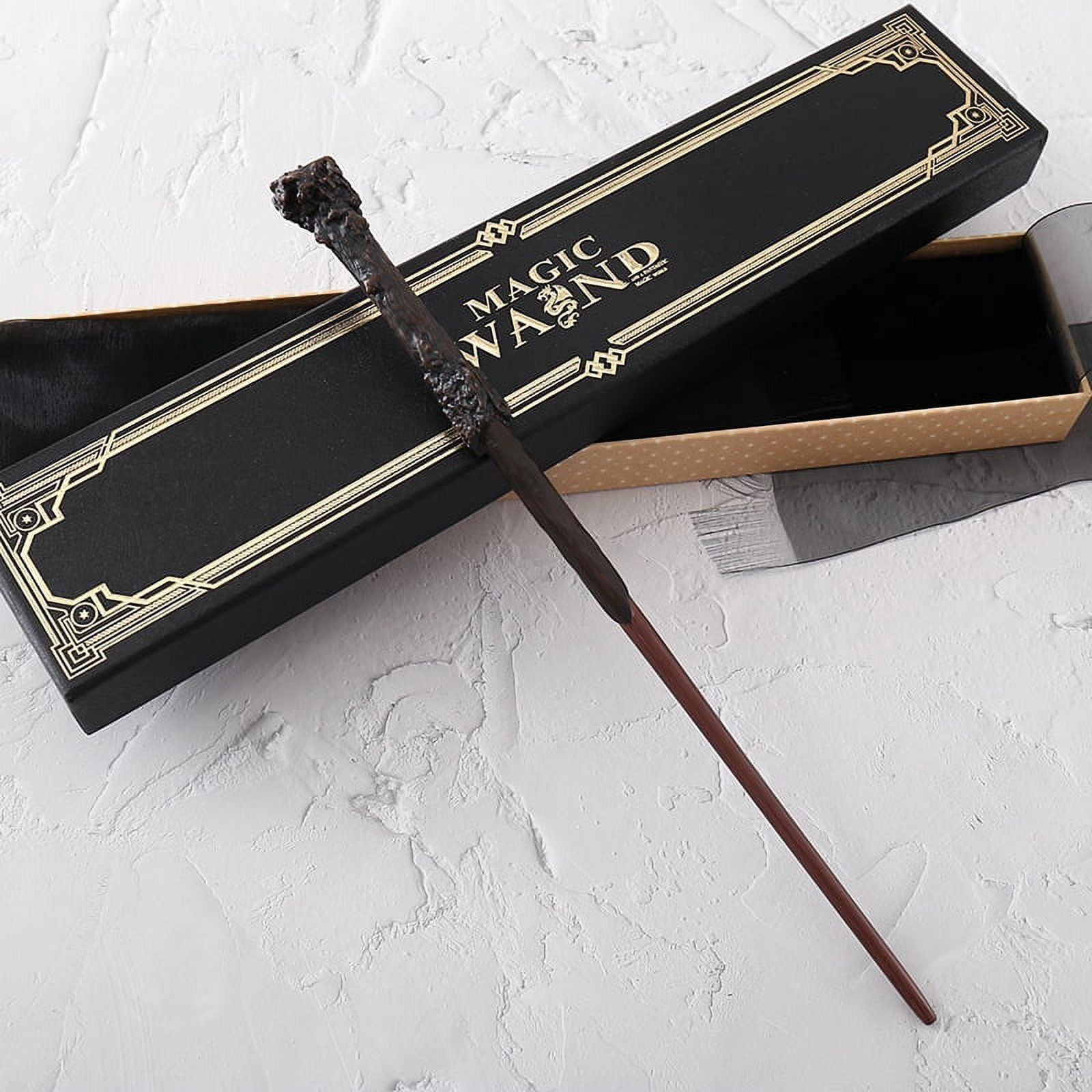 Yucurem Harry Potter Wand Metal Heart Magic Wand Wand Black Box