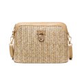 thumbnail image 1 of Yucurem Korean Straw Shoulder Bags Women Shell Woven Crossbody Handbags (Yellow), 1 of 9