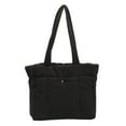 thumbnail image 1 of Yucurem Ladies Cloud Tote Bag Fashion Puffer Shoulder Bag Casual Tote Bag (Black) Fashion shoulder bag (Black), 1 of 10