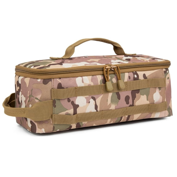 Yucurem Large Capacity Cooker Storage Bag with Handle for Climbing Picnic Camping Storage (Camouflage)