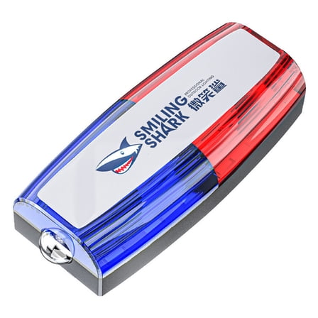 Yucurem Led Shoulder Clip Warning Light Safety Strobe Lamp Mini Rechargeable Flashlights Portable Lighting Tools (None)