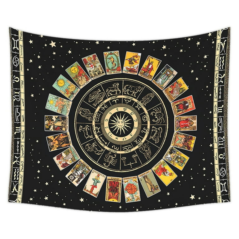 Yucurem Mandala Tarot Card Tapestry Wall Hanging Blanket Rug Home Decor 95x73cm Walmart