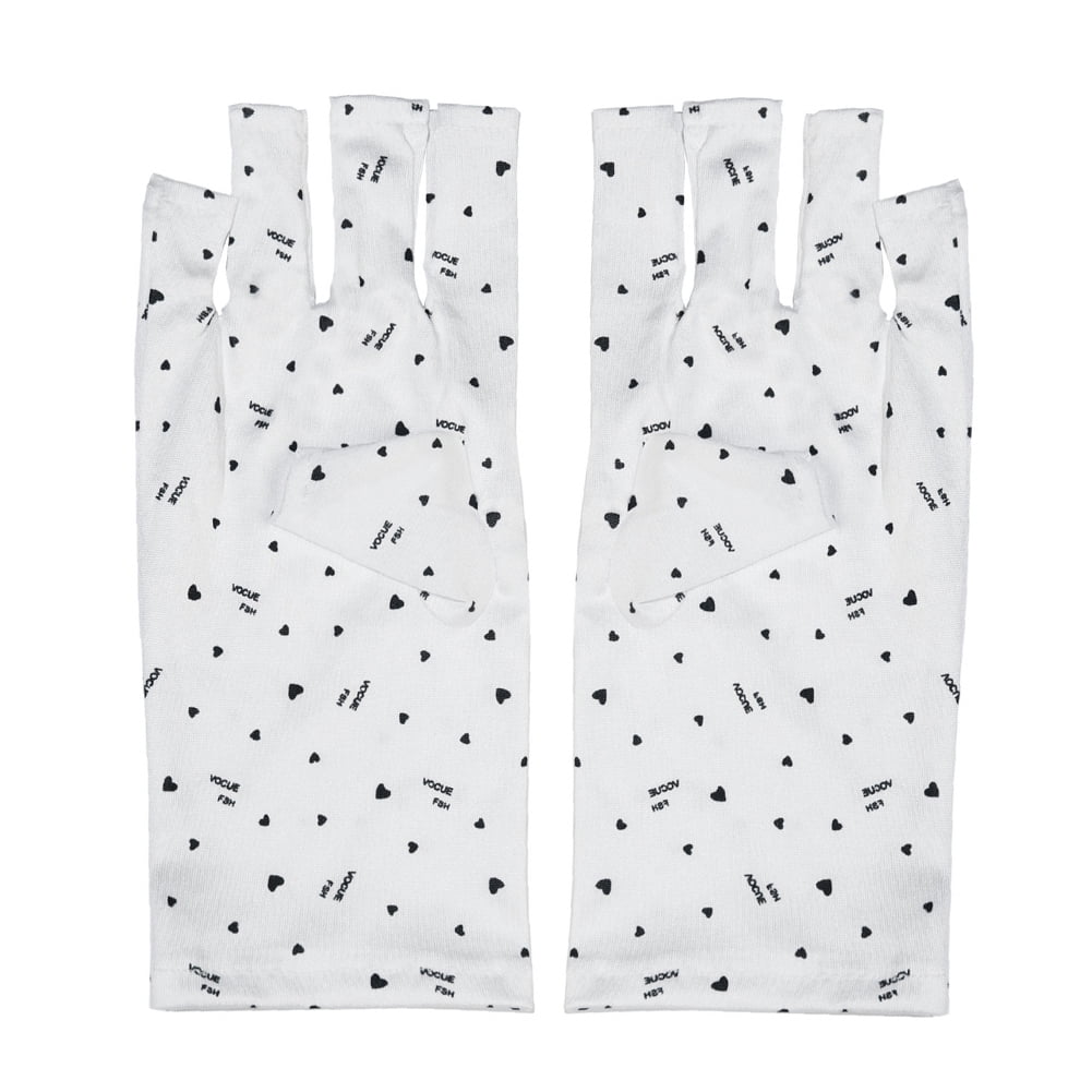 Yucurem Manicure Gloves Protect Hands UV Nail Gloves Anti Block UV Ray