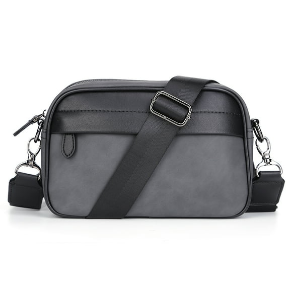 Yucurem Men Casual Shoulder Messenger Bag Business Travel Small Square Sling Bag (Grey) Shoulder bag (Grey)