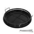 thumbnail image 1 of Yucurem Microwave Baking Tray Bbq Baskets Tools Air Fryer Accessories Kitchen Essentials (Black Round), 1 of 6