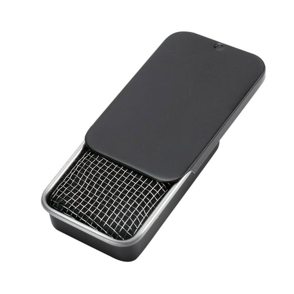 Yucurem Mini Camping Alcohol Stove Outdoor Picnic Solid Fuel Wax Stoves Camping Kitchen Utensils (Black)