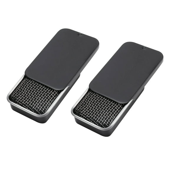 Yucurem Mini Camping Alcohol Stove Outdoor Picnic Solid Fuel Wax Stoves (Black 2 Piece)