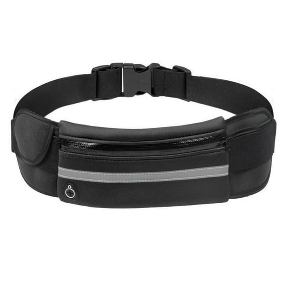 Yucurem Mini Jogging Waist Bags, Running Elastic Belt Waist Pack, Mobile Phone Pouch for Outdoor Sport (Black)