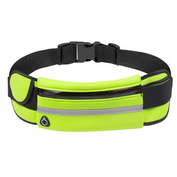 Yucurem Mini Jogging Waist Bags, Running Elastic Belt Waist Pack, Mobile Phone Pouch for Outdoor Sport (Green)