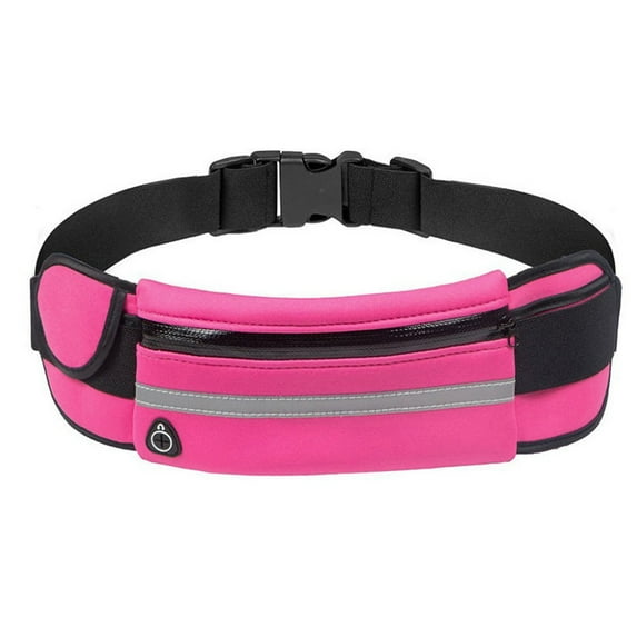 Yucurem Mini Jogging Waist Bags, Running Elastic Belt Waist Pack, Mobile Phone Pouch for Outdoor Sport (Rose Red)