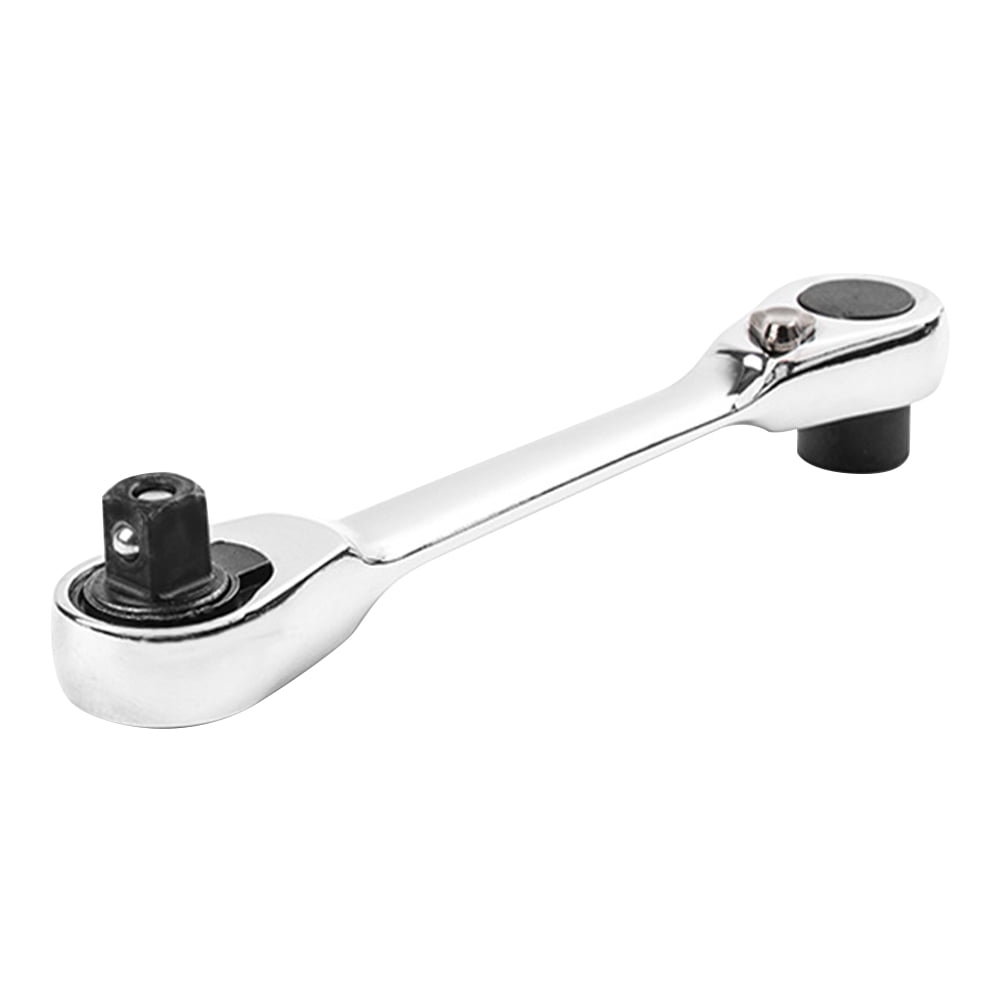 Yucurem Mini Ratchet Wrench 1/4 inch Double Ended Quick Socket Ratchet