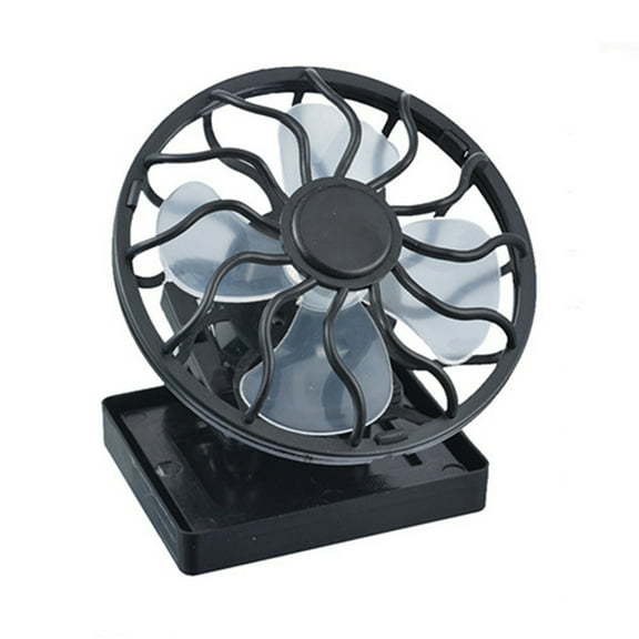 Yucurem Mini Solar Fan with Clip, Portable Desktop Table, Table Collar Fan for Home Office (A)