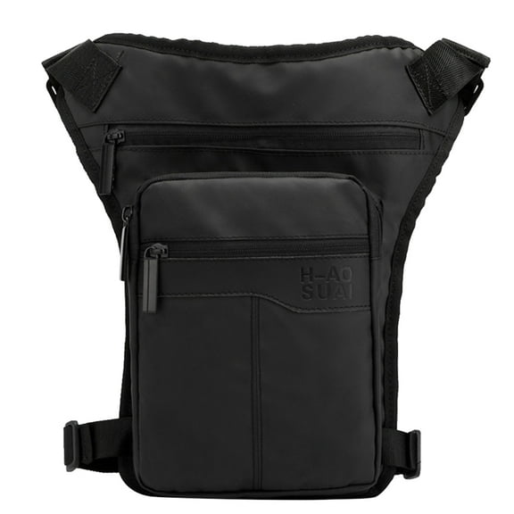 Yucurem Motorcycle Hip Belt Waist Fanny Pack Riding Shoulder Messenger Bags Bicycle Bags (Black)